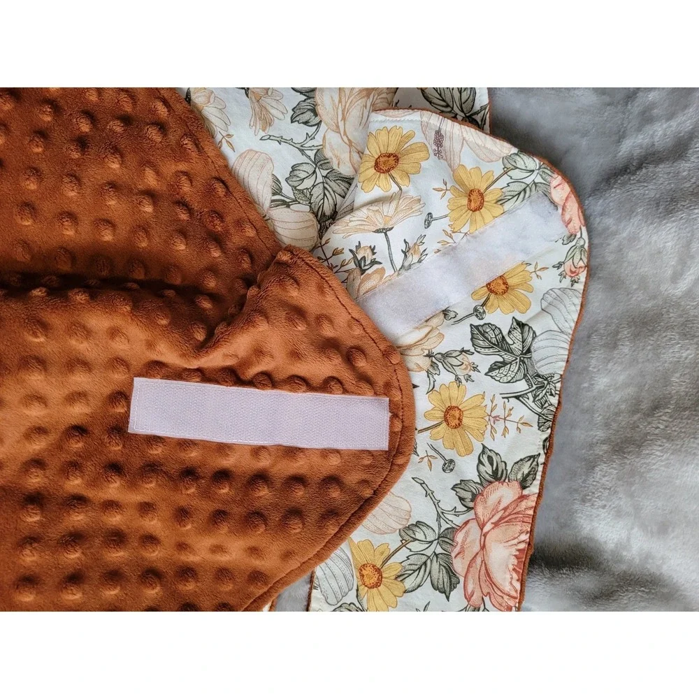 Nuva Vintage Garden Floral Car Seat Blanket Hooded Travel Swaddle for Newborns
